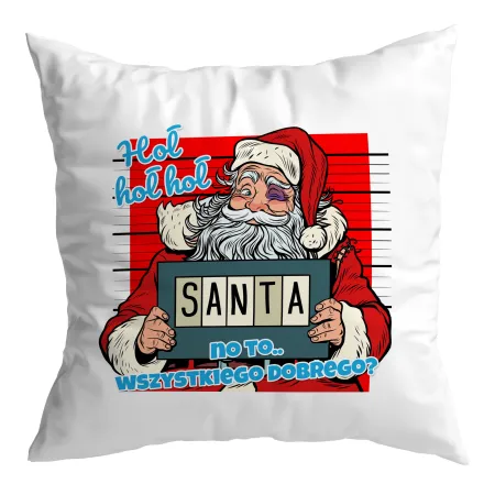 Poduszka BOŻE NARODZENIE Hoł hoł hoł wszystkiego dobrego